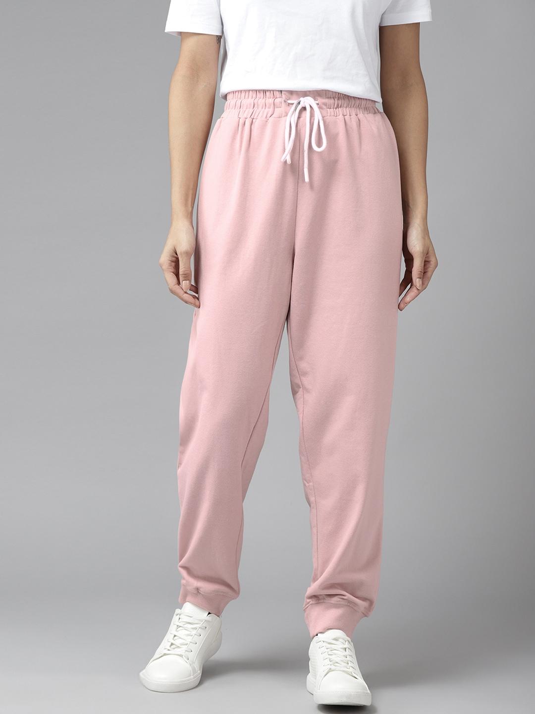roadster women lavender solid joggers