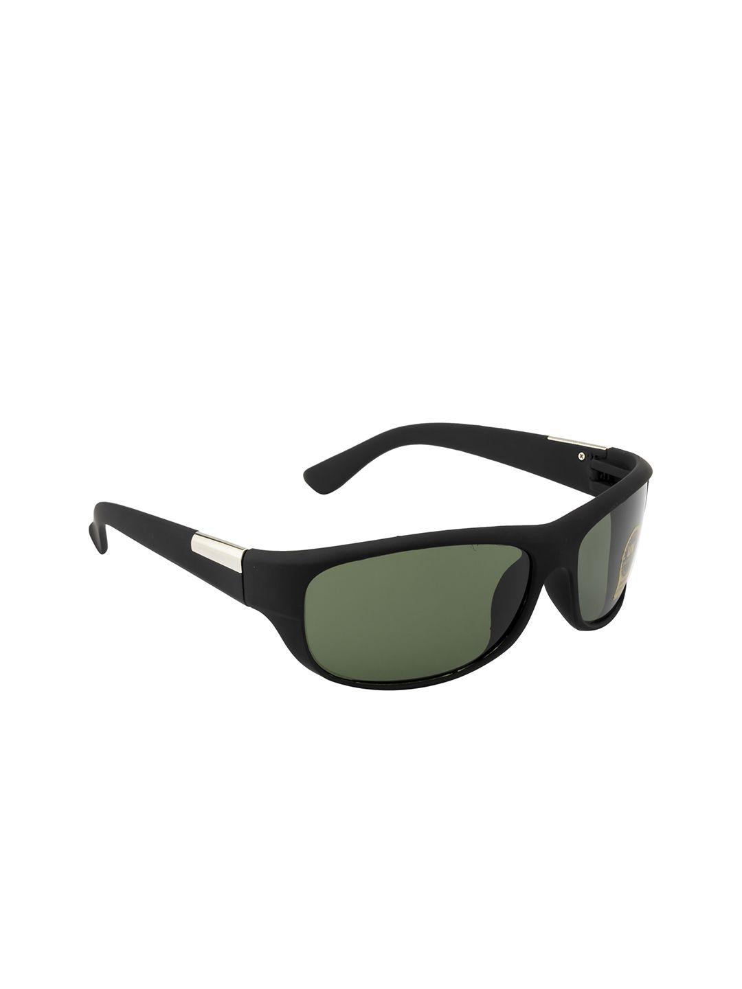 roadster adults green lens & black sports sunglasses with uv protected lens rd-m22387
