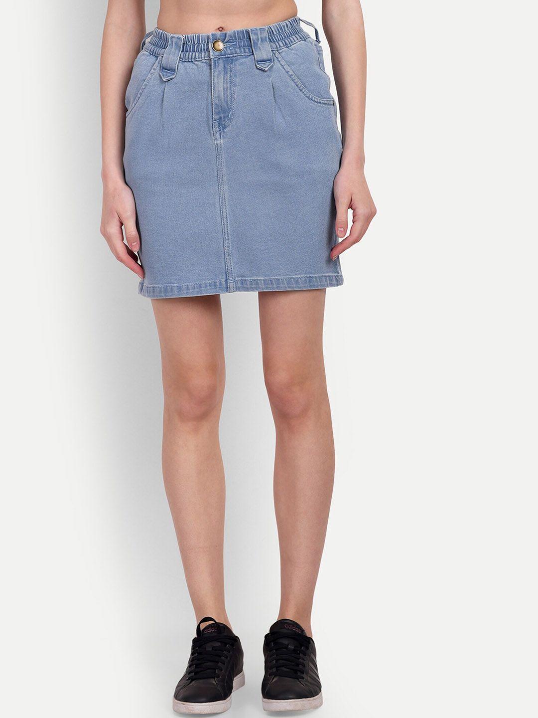 roadster blue pencil denim kiara skirt