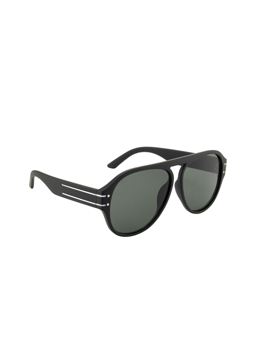 roadster green lens & aviator sunglasses with uv protected lens rd-m22580