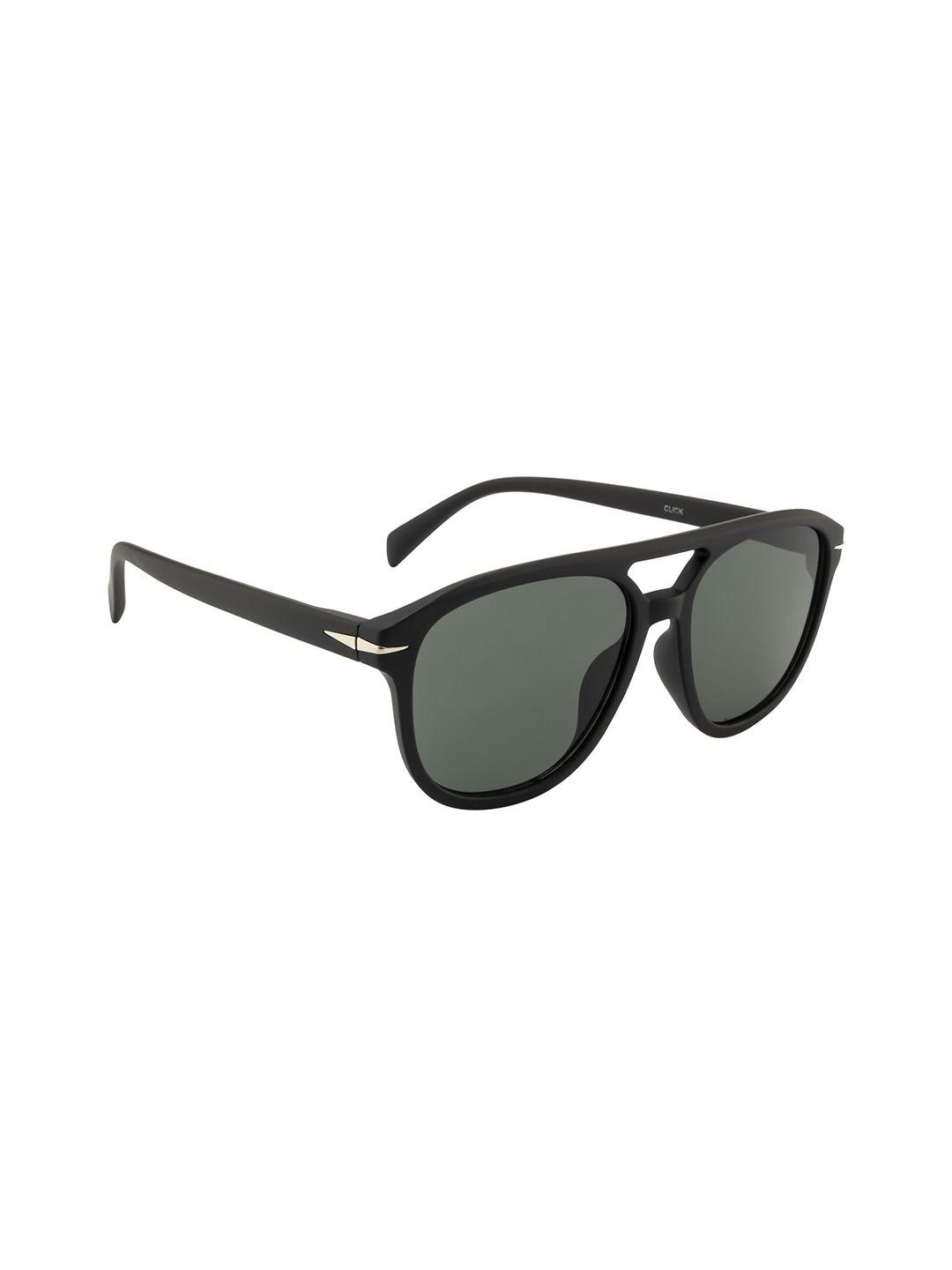 roadster green lens & square sunglasses with uv protected rd-m22577