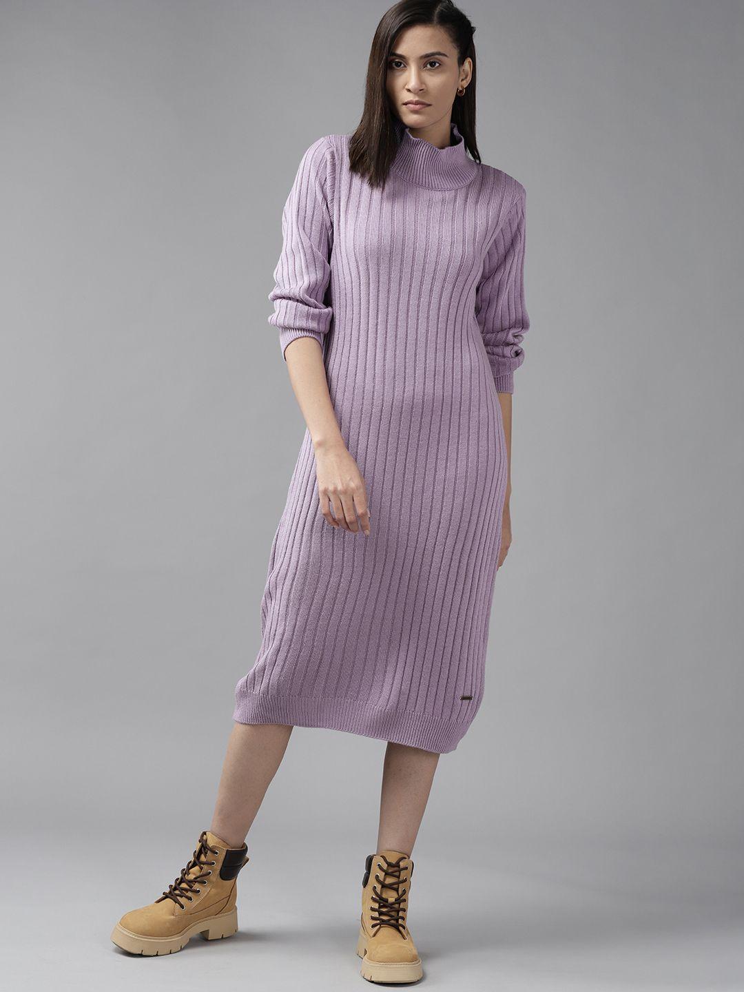 roadster lavender a-line midi dress