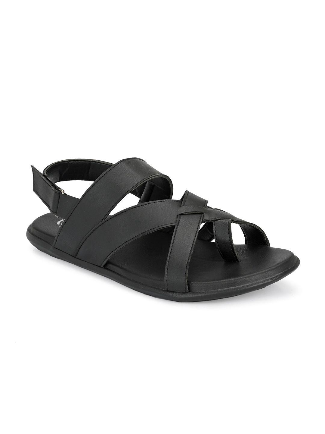 roadster men black casual comfort sandals