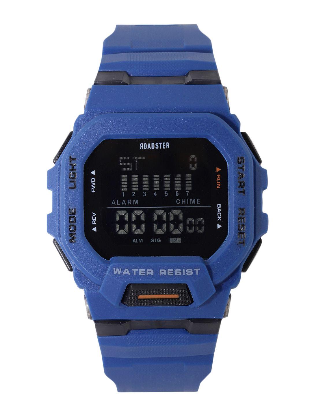 roadster men blue digital watch