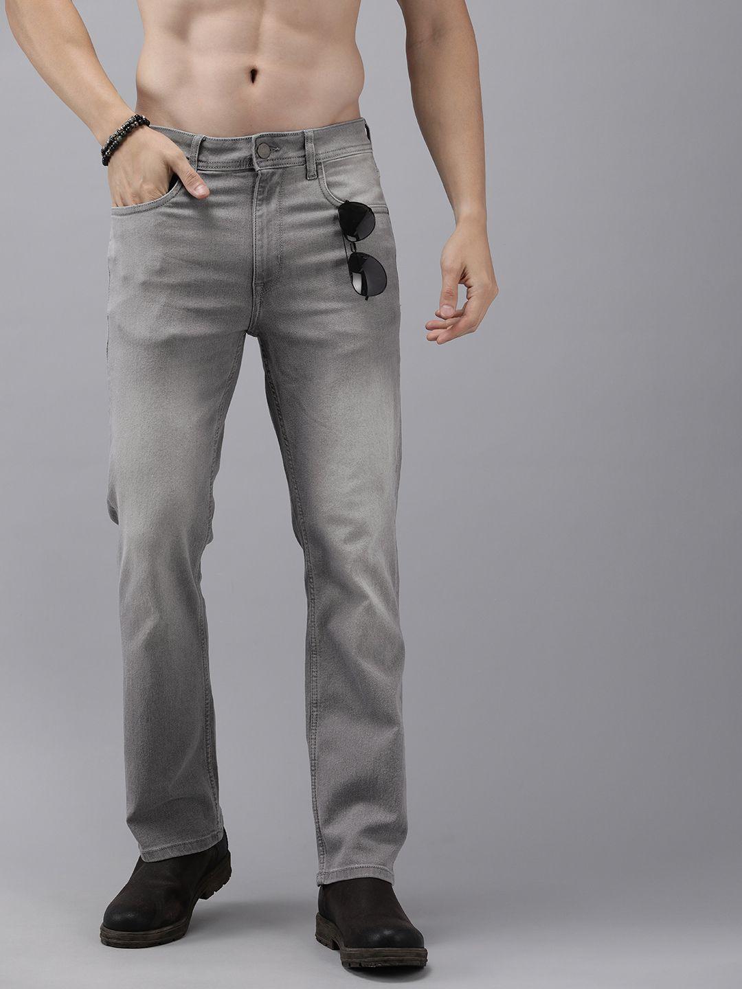 roadster men bootcut mid-rise light fade jeans