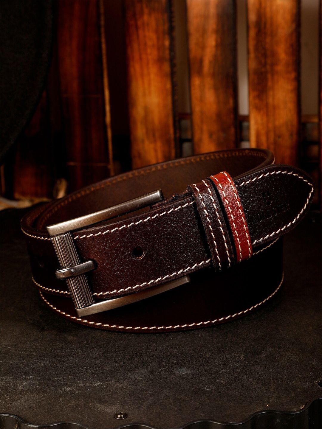 roadster men brown leather belts