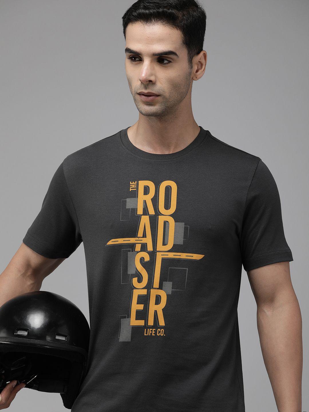 roadster men graphic printed t-shirt