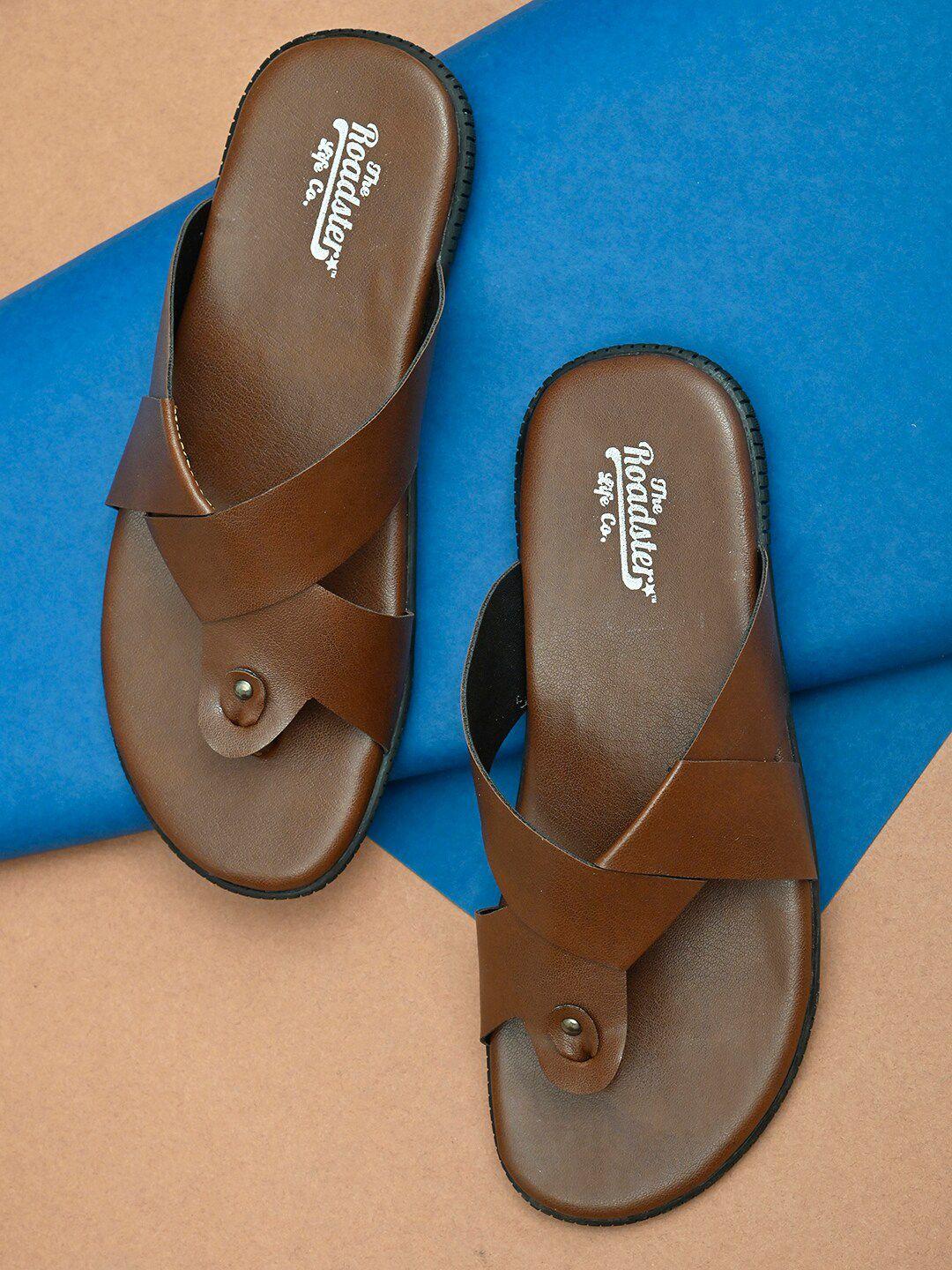 roadster men leather comfort sandals