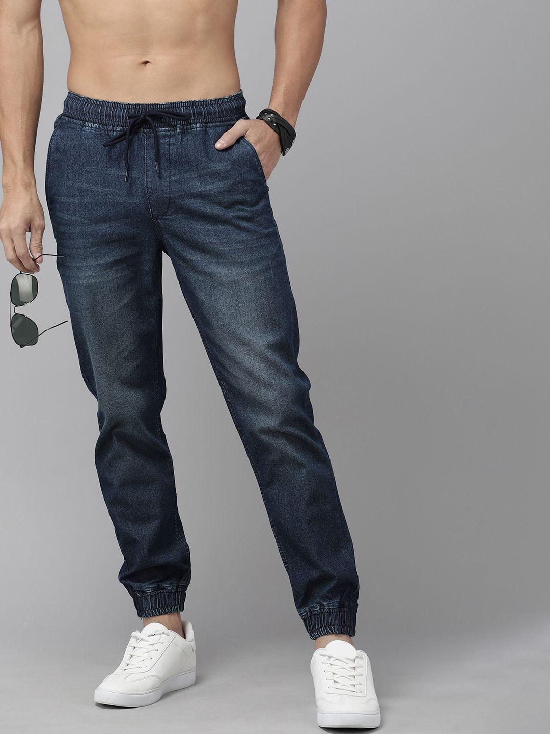 roadster men light fade stretchable jeans jogger