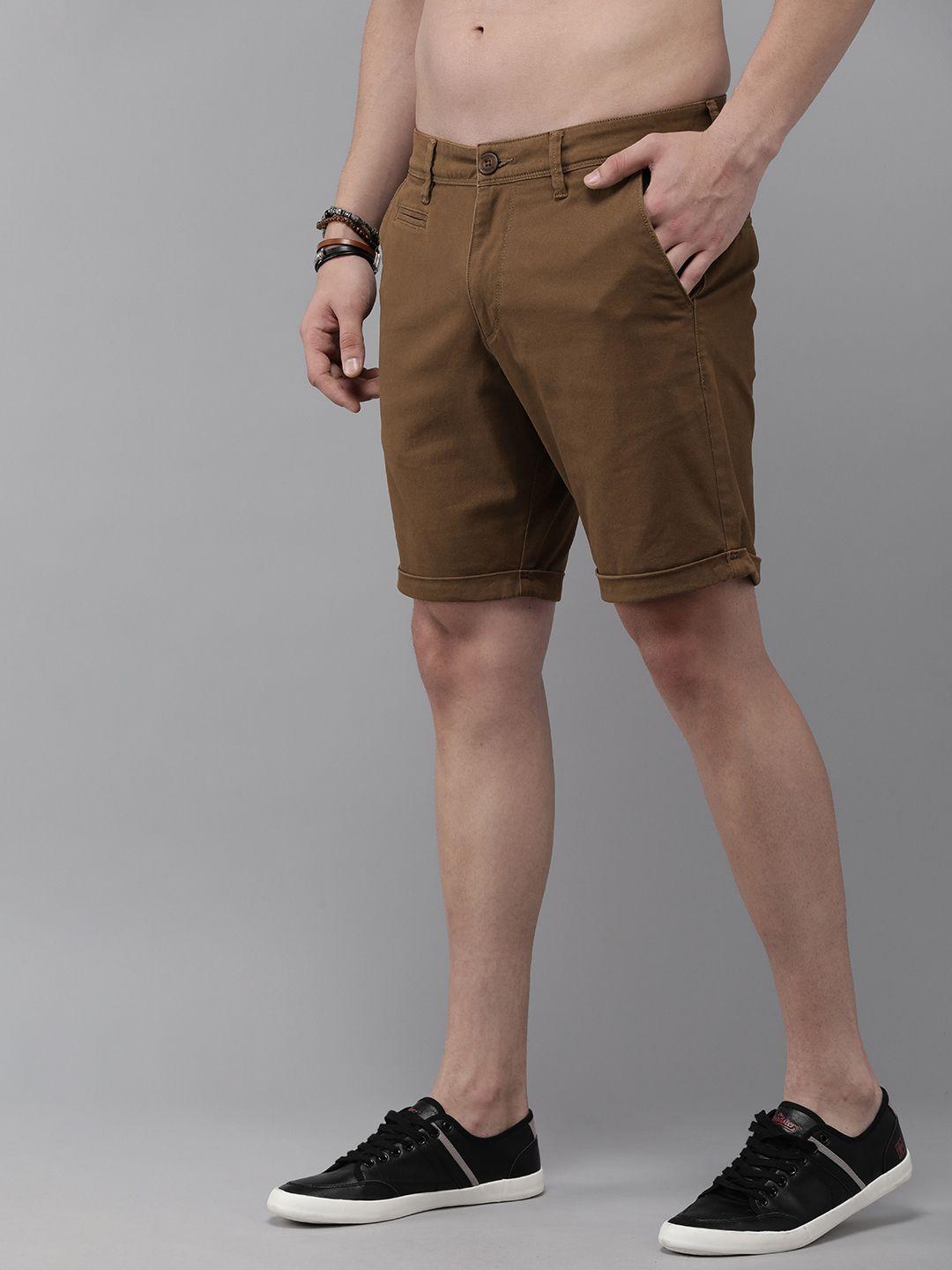 roadster men mid-rise regular fit chino shorts