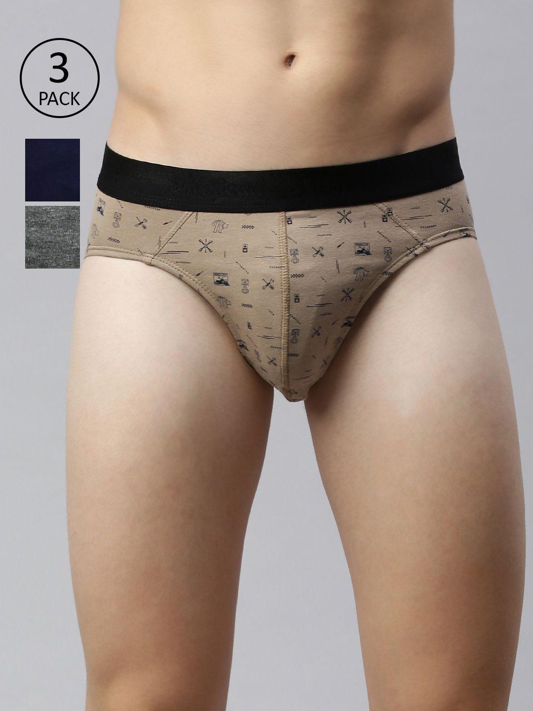 roadster men pack of 3 printed brief rdst-brf4-3pp-cm