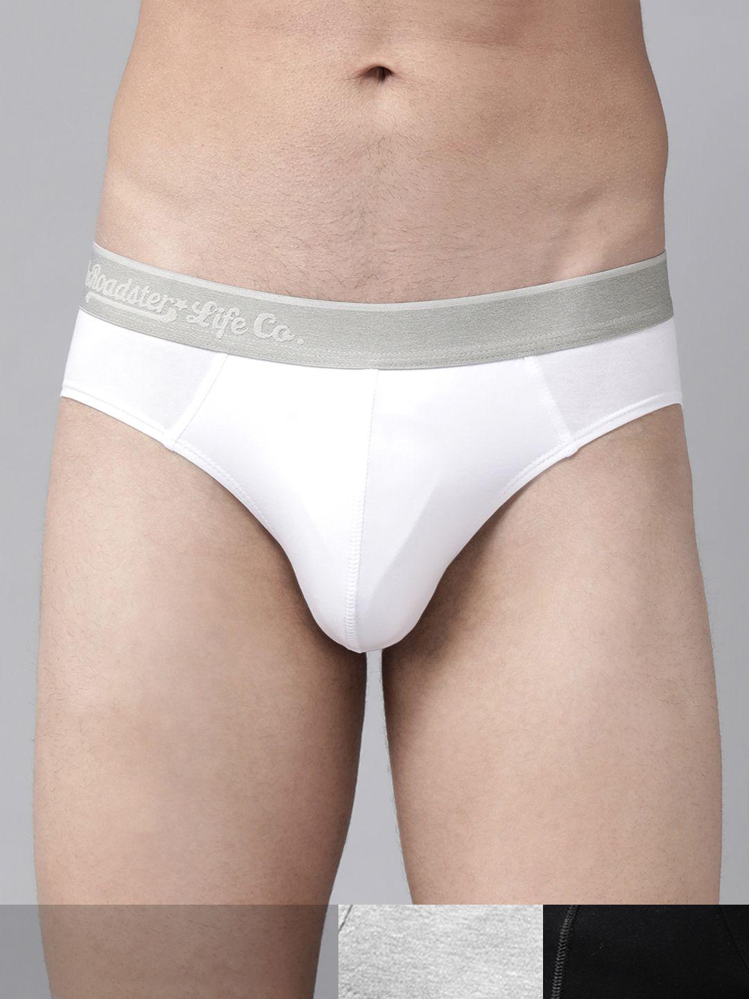 roadster men pack of 3 solid briefs rdst-brf1-3pp