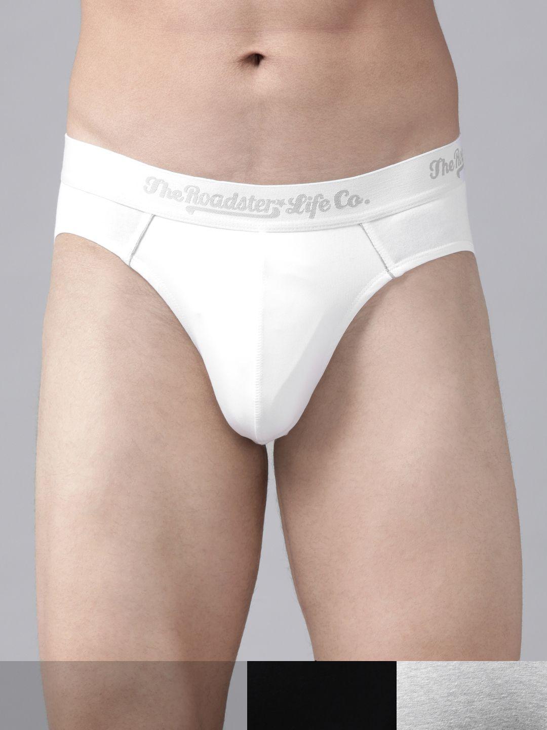 roadster men pack of 3 solid hipster briefs rdst-brf3-3pp-am-new25