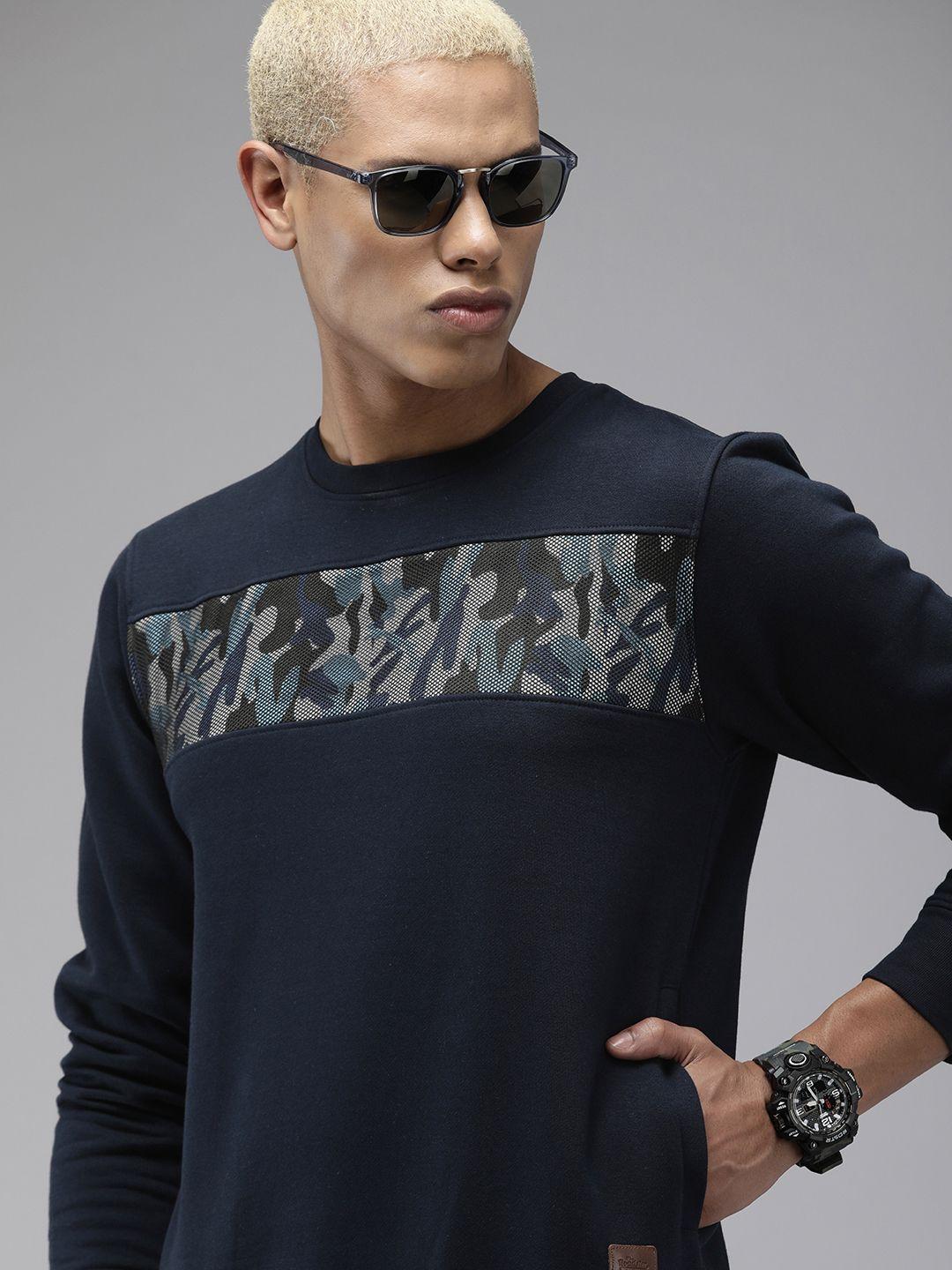 roadster men printed sweatshirt