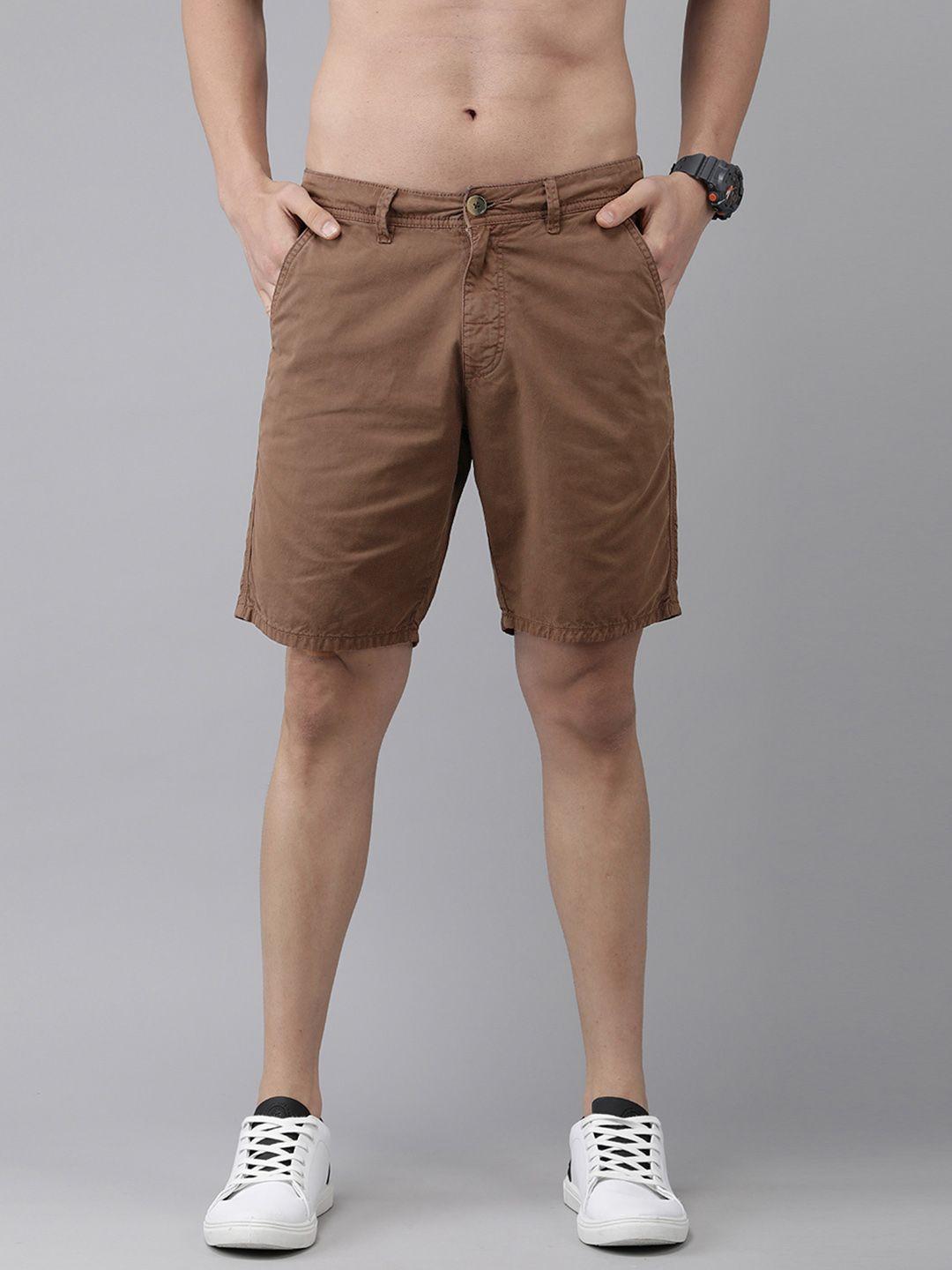 roadster men slim fit casual regular shorts