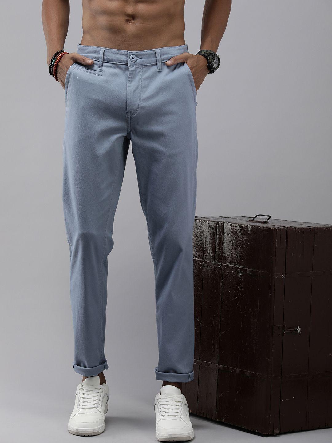 roadster men slim fit chinos trousers