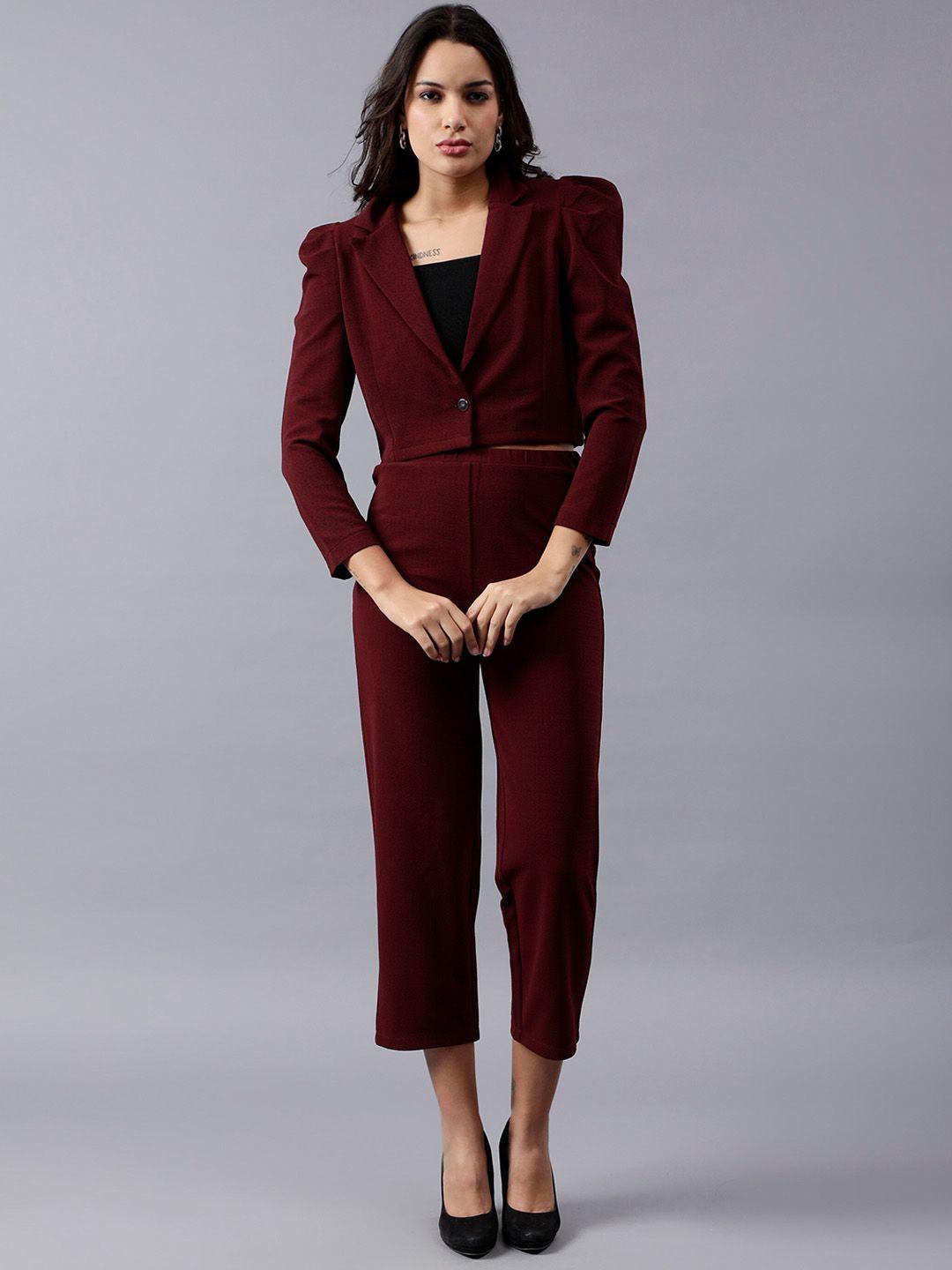 roadster notched lapel collar coat with trousers