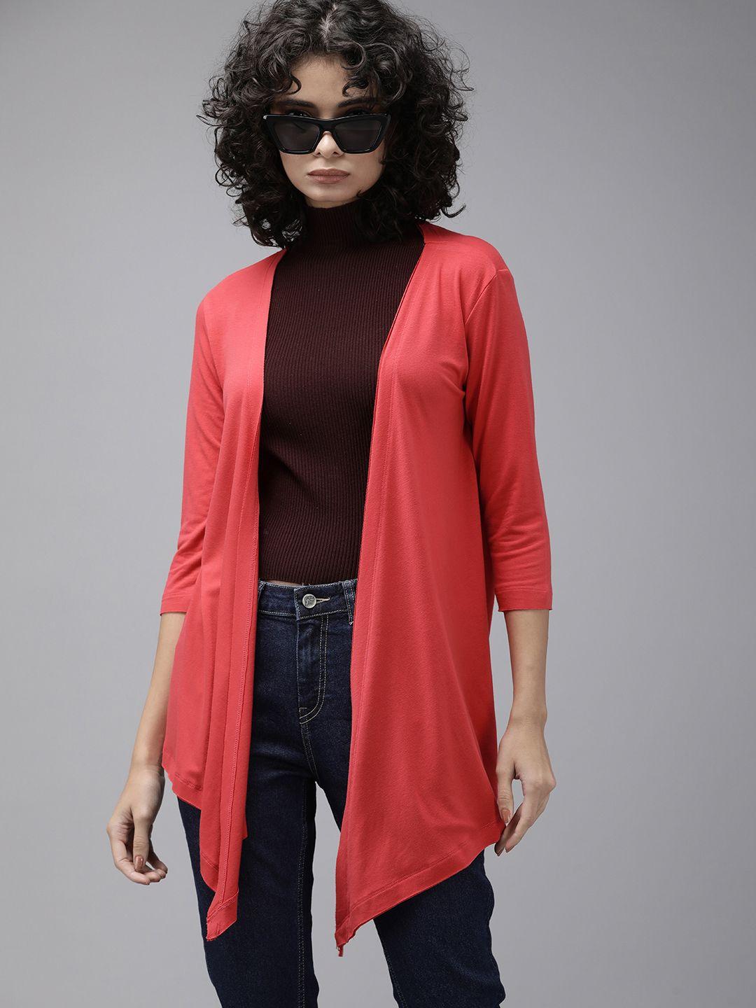 roadster open front longline shrug