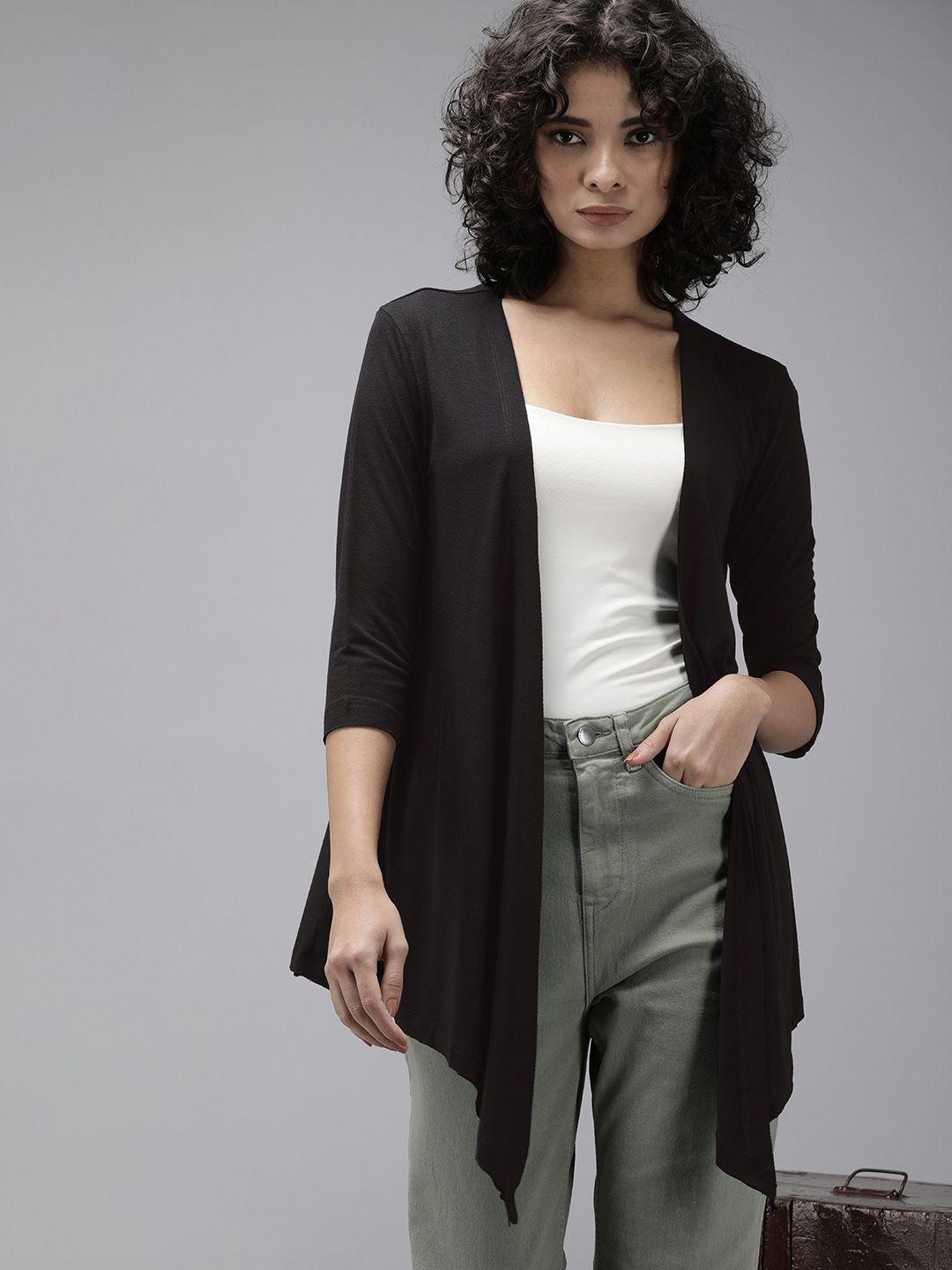 roadster open front longline shrug