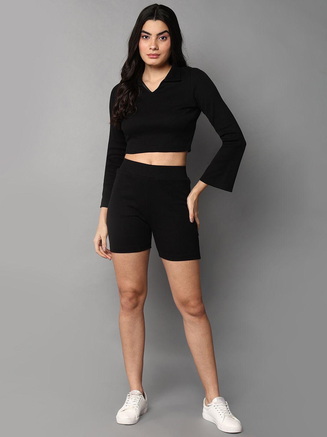 roadster polo crop top & shorts co-ords