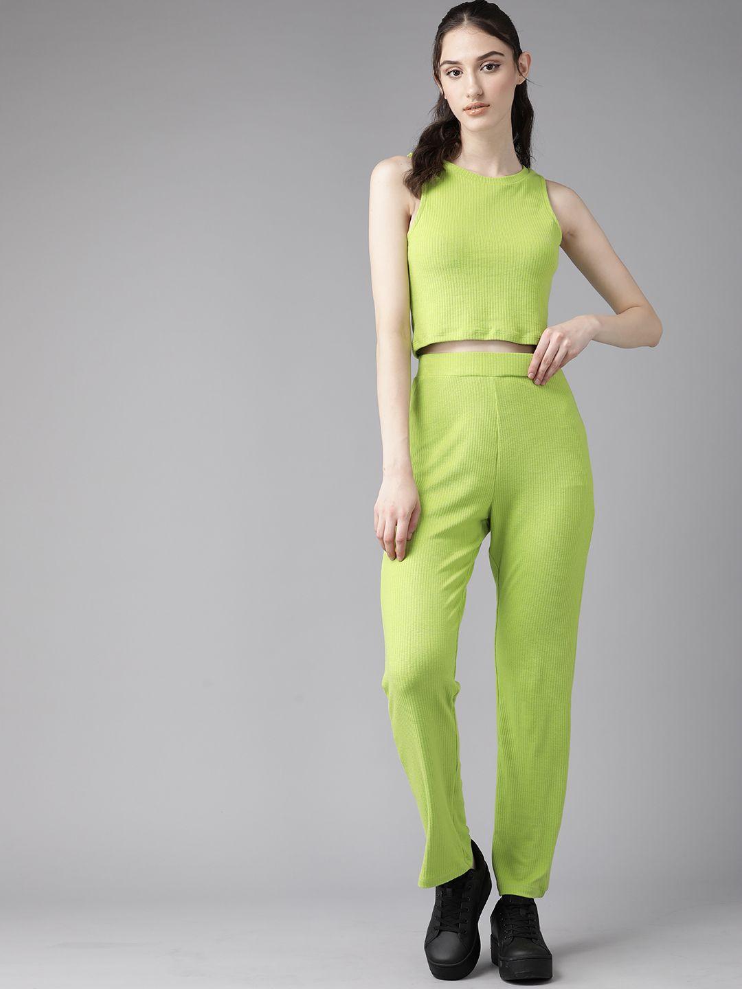 roadster ribbed top & trousers set