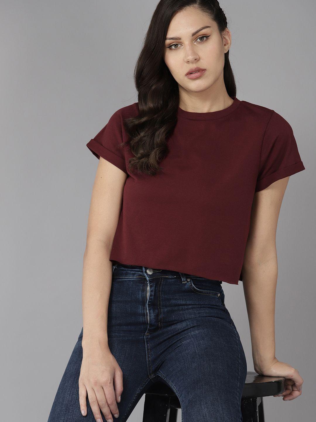 roadster solid cropped top