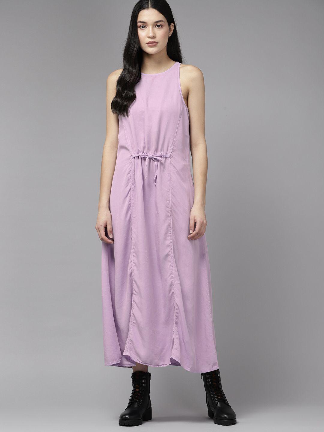 roadster the lifestyle co. wait tie-up a-line midi dress