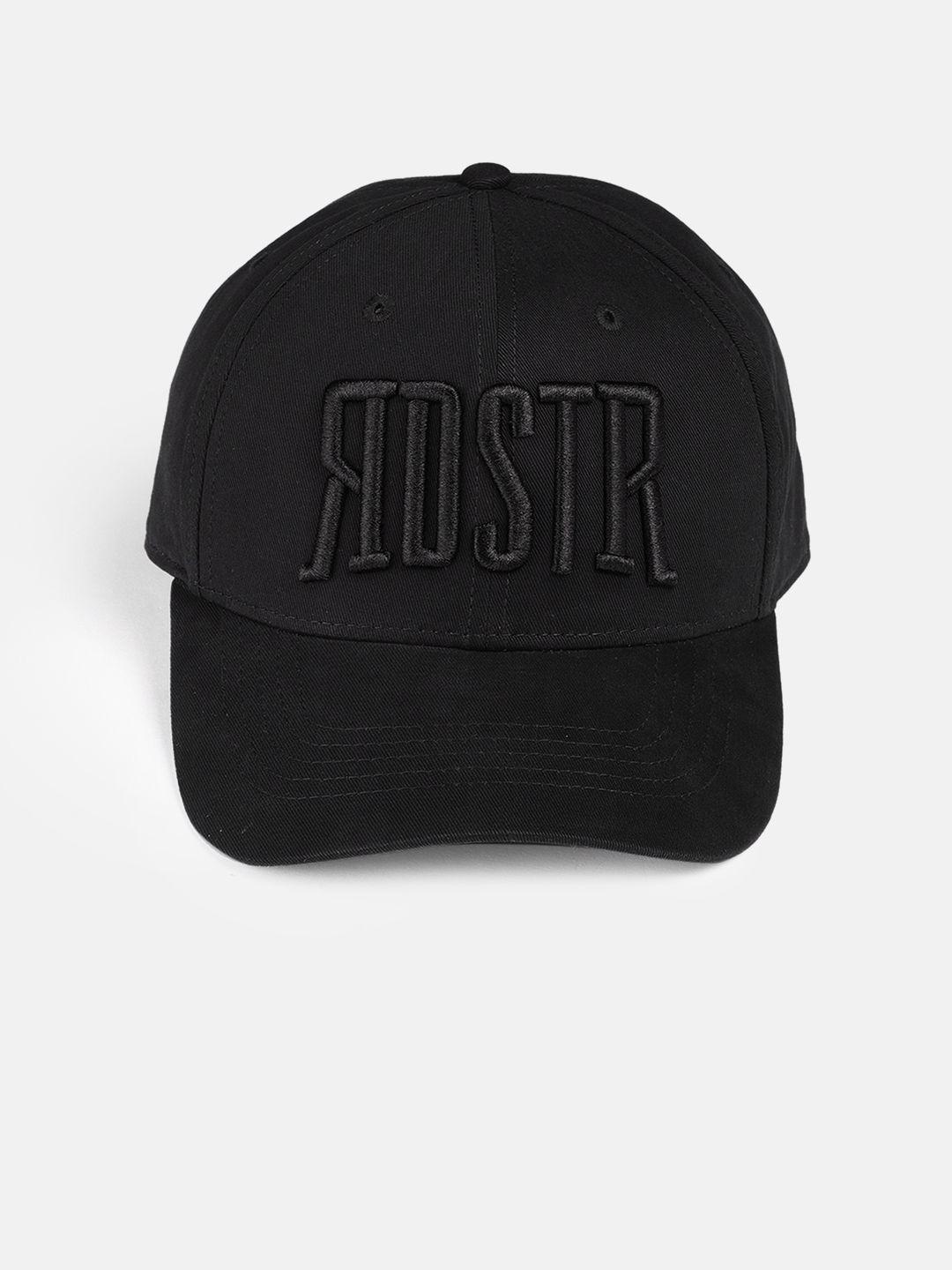 roadster unisex black embroidered baseball cap