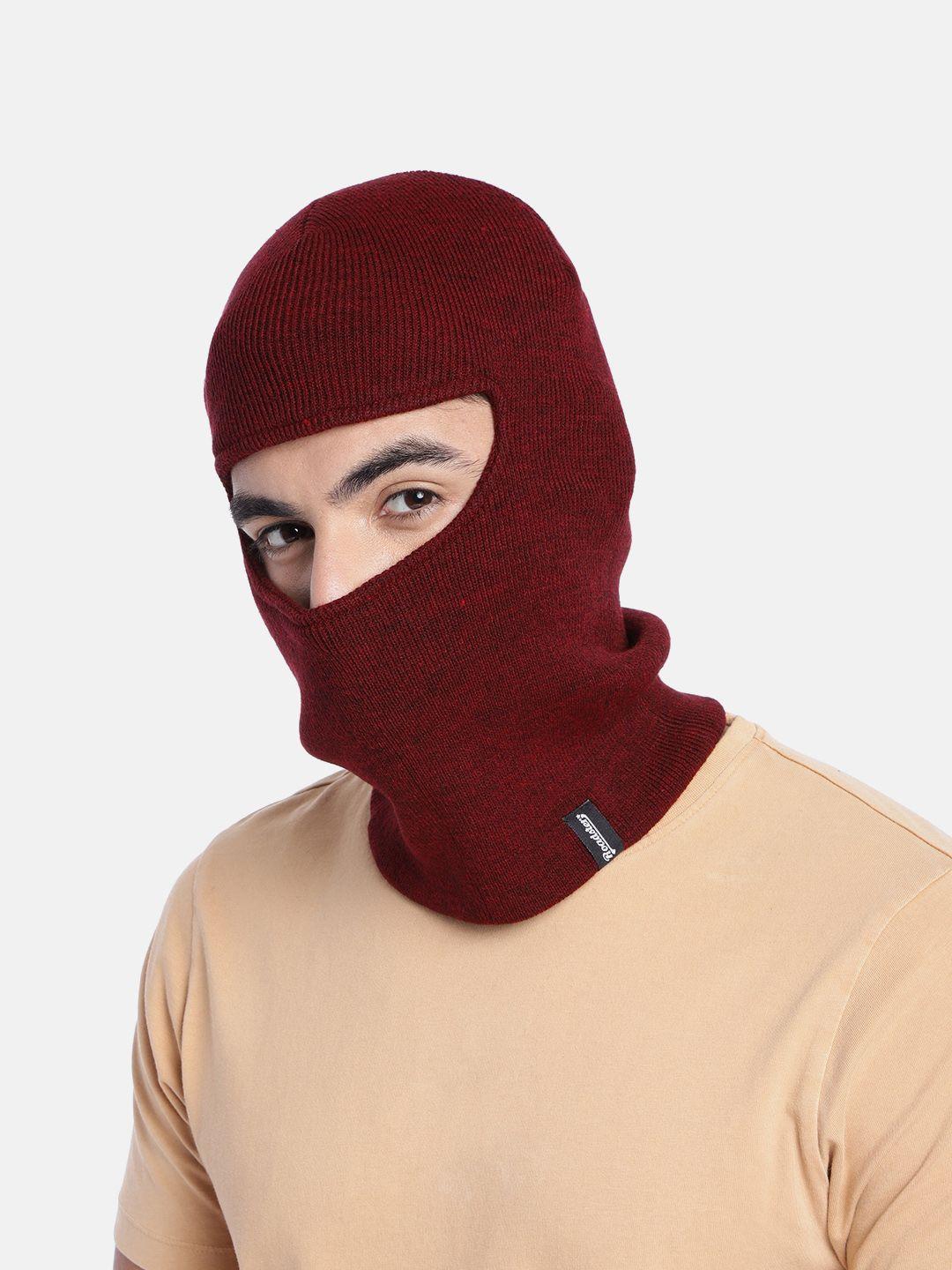 roadster unisex maroon solid beanie