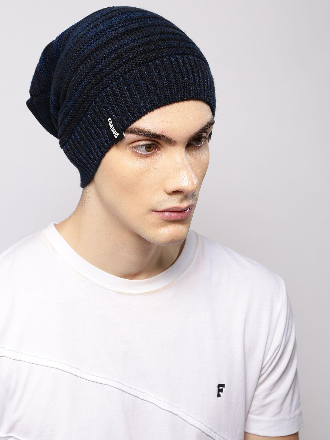 roadster unisex navy blue solid beanie