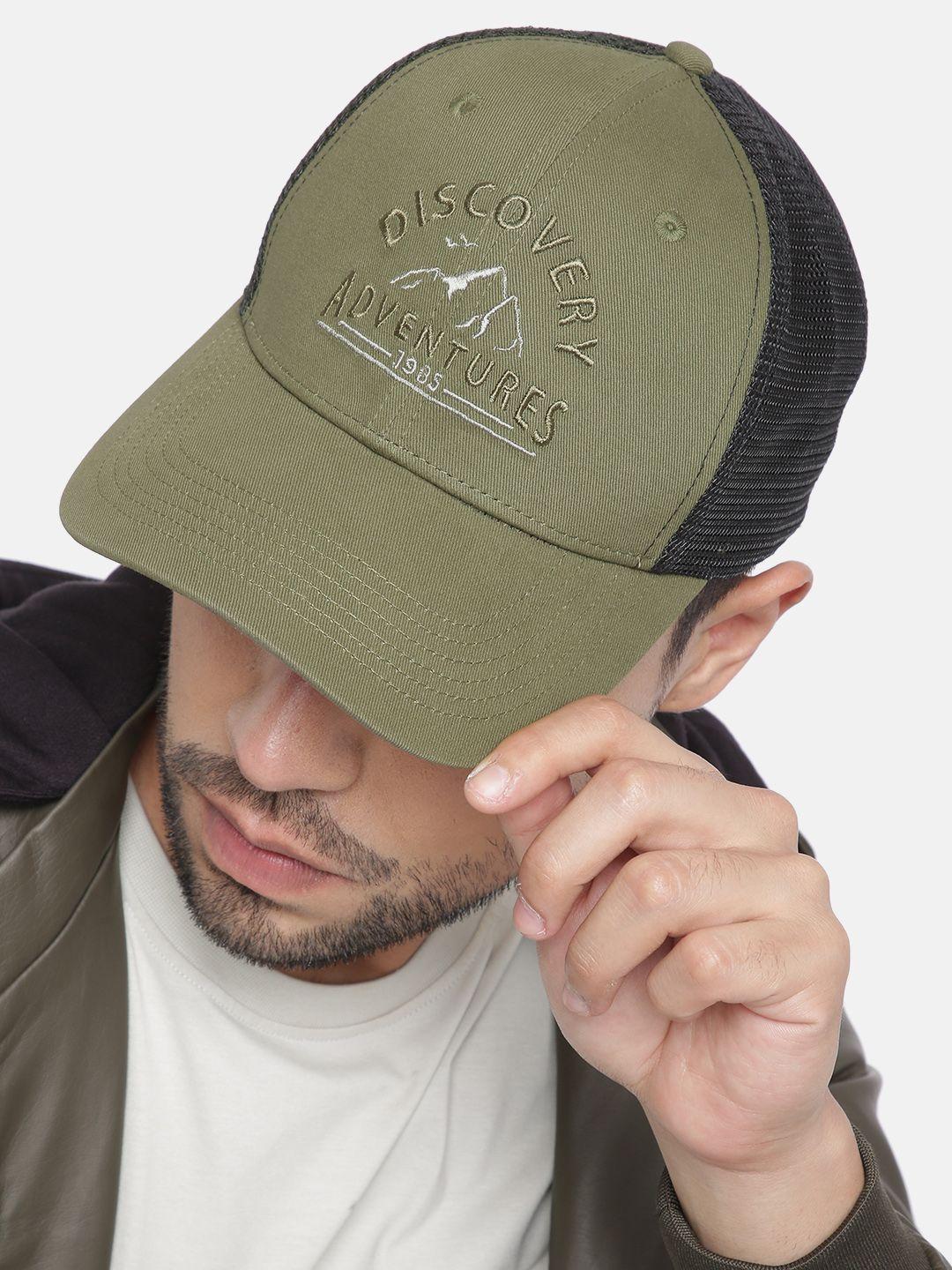 roadster unisex olive green discovery snapback cap