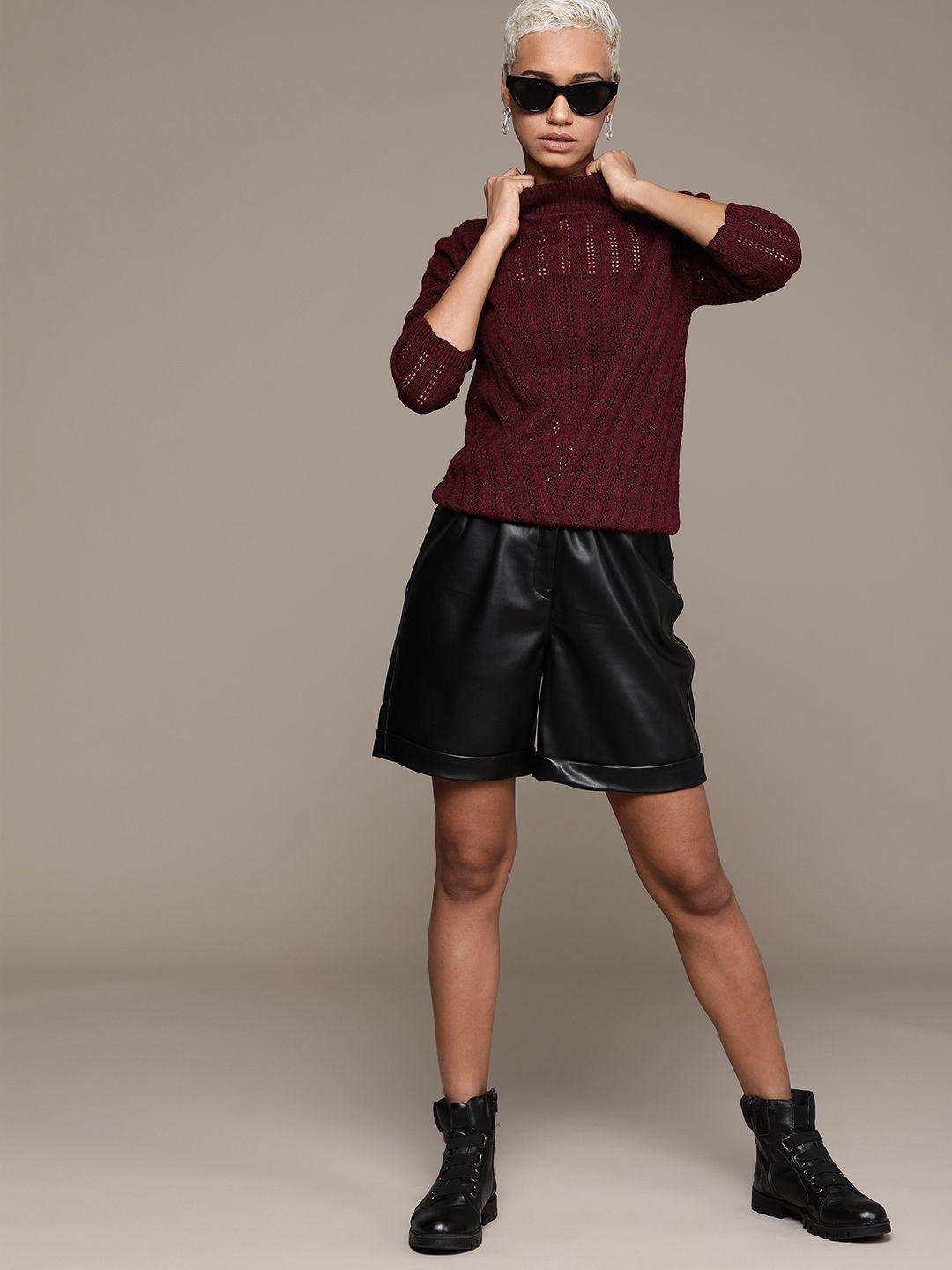 roadster women cable knit pullover