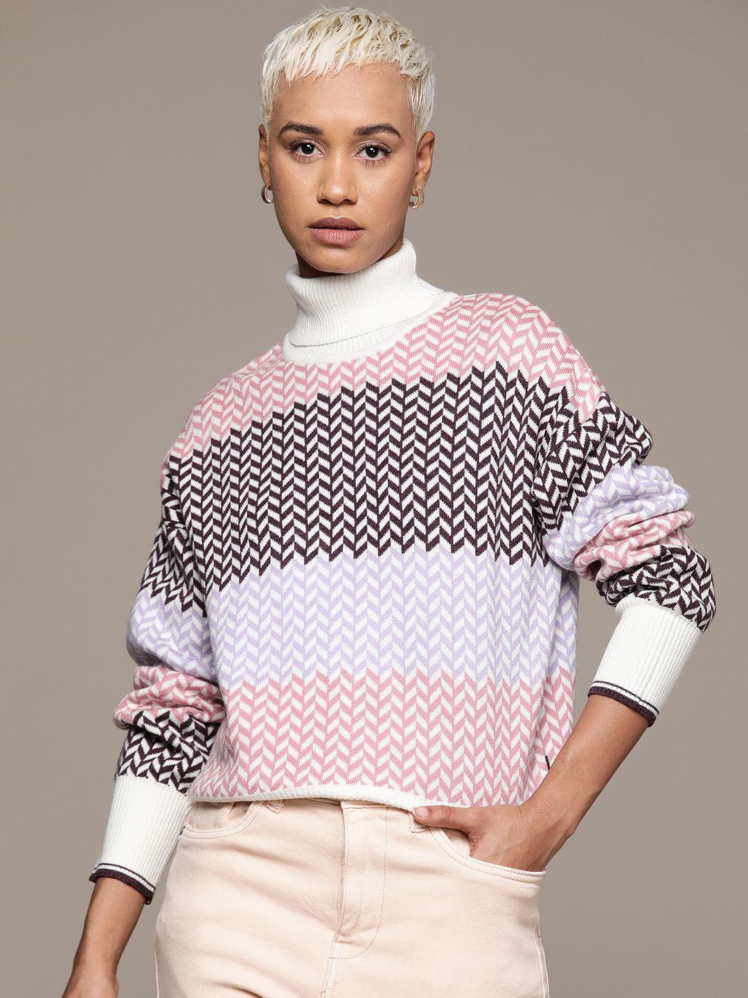 roadster women printed pullover