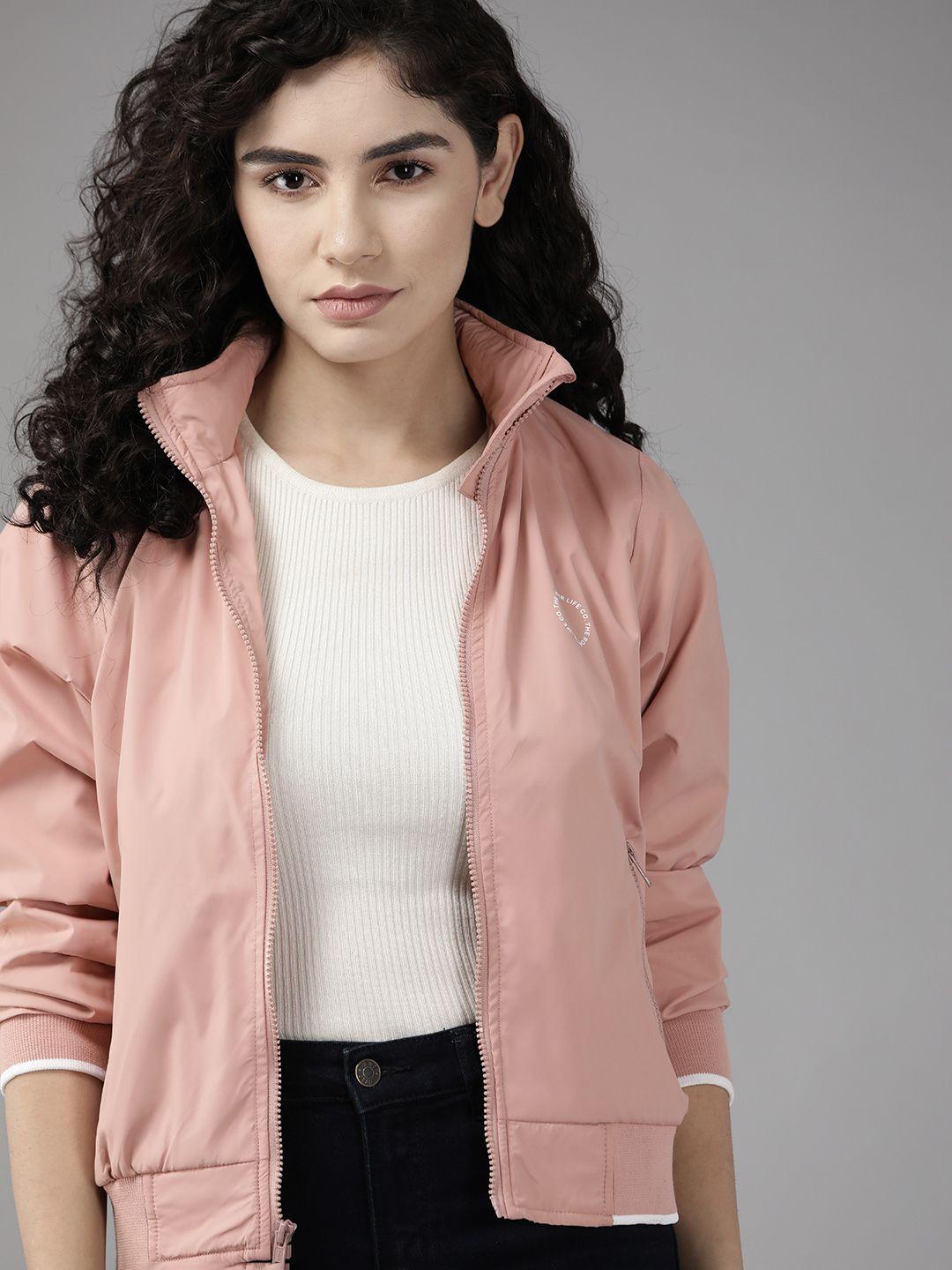 roadster women windcheater hooded bomber jacket