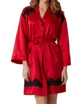 robe with waist tie up