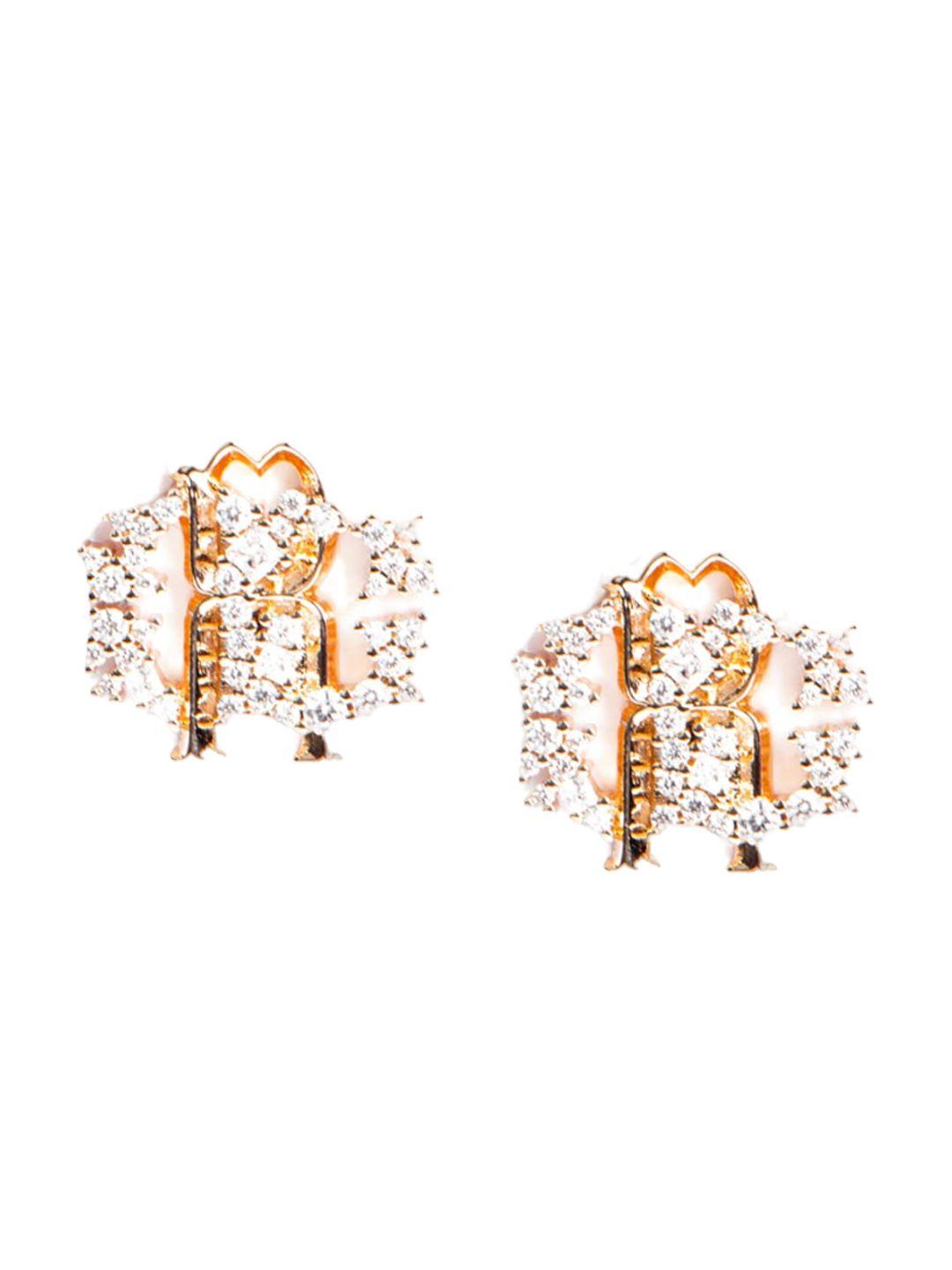 roberto cavalli contemporary studs earrings