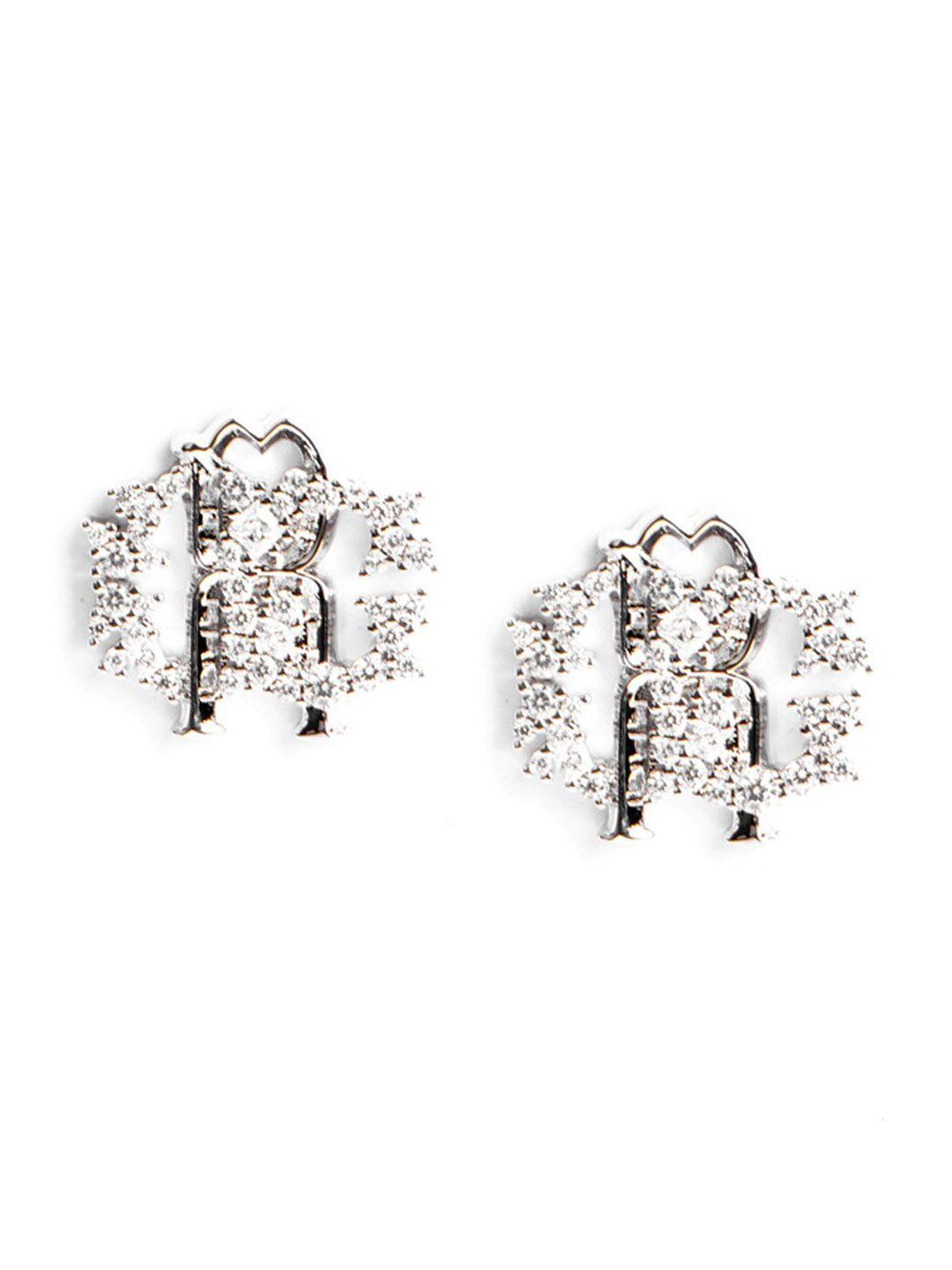 roberto cavalli stainless steel contemporary studs earrings