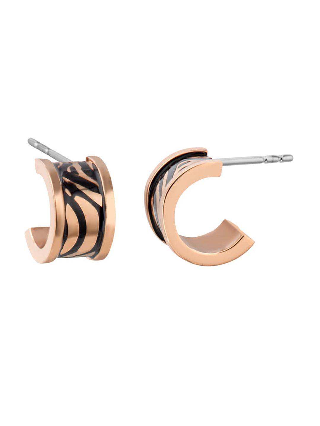 roberto cavalli contemporary half hoop earrings