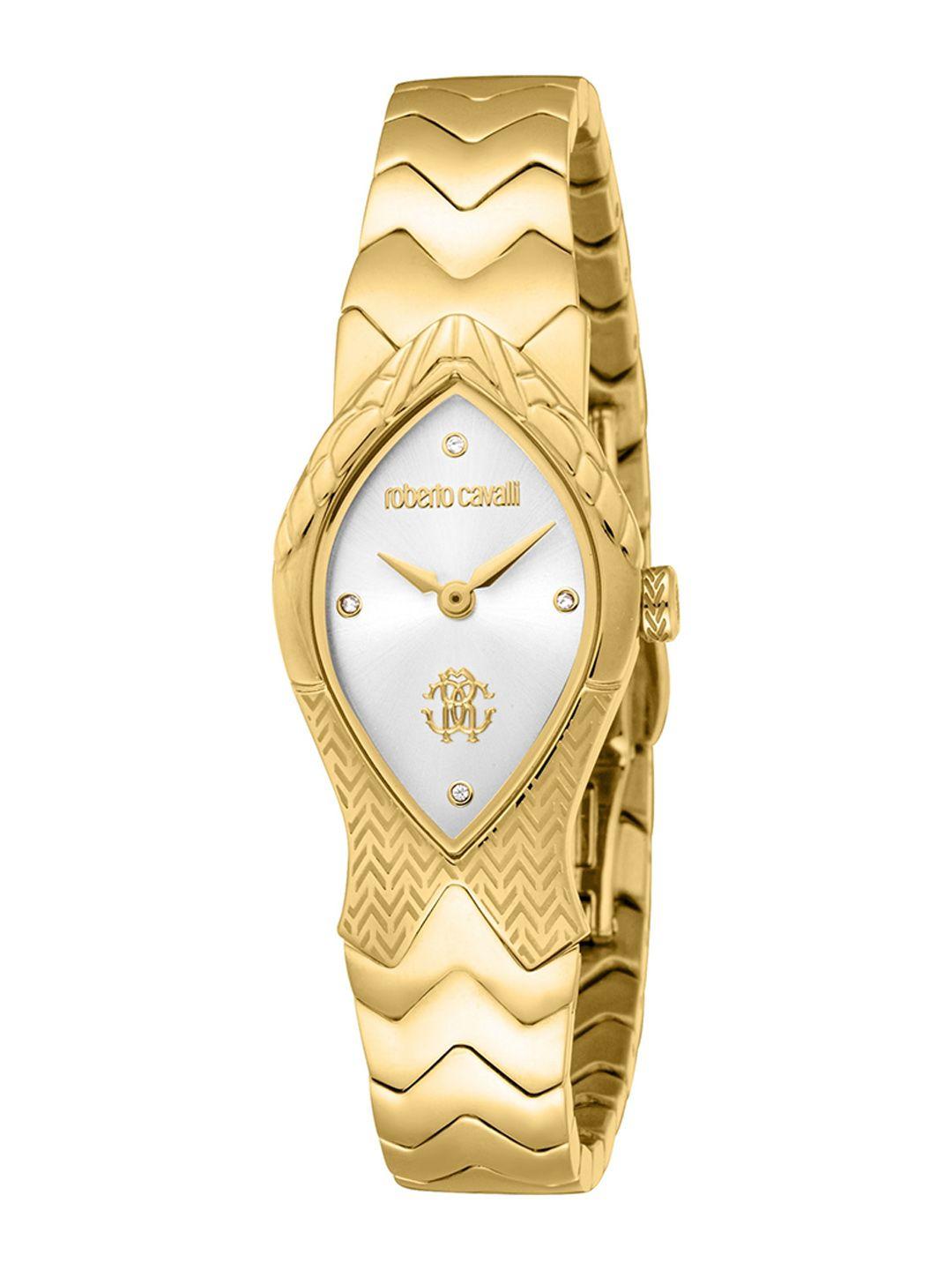 roberto cavalli women embellished dial bracelet style straps analogue watch rc5l092m0025