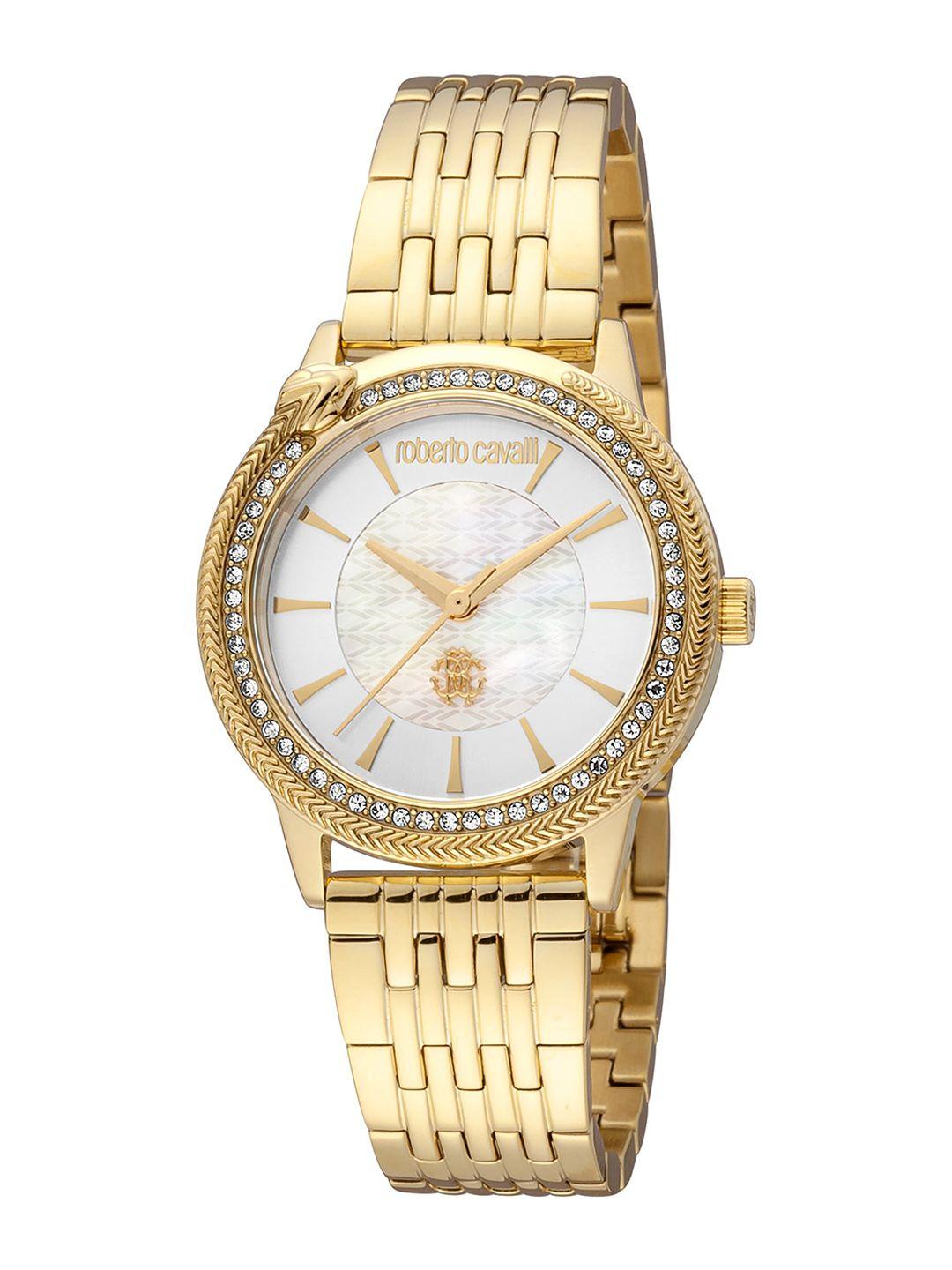 roberto cavalli women water resistance stainless steel analogue watch rc5l037m0055