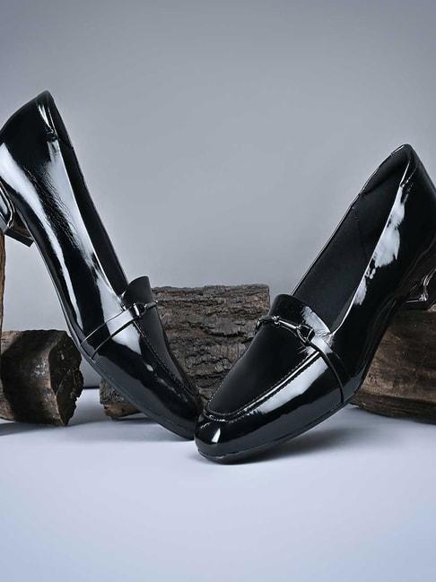 rocia by regal women's black casual pumps