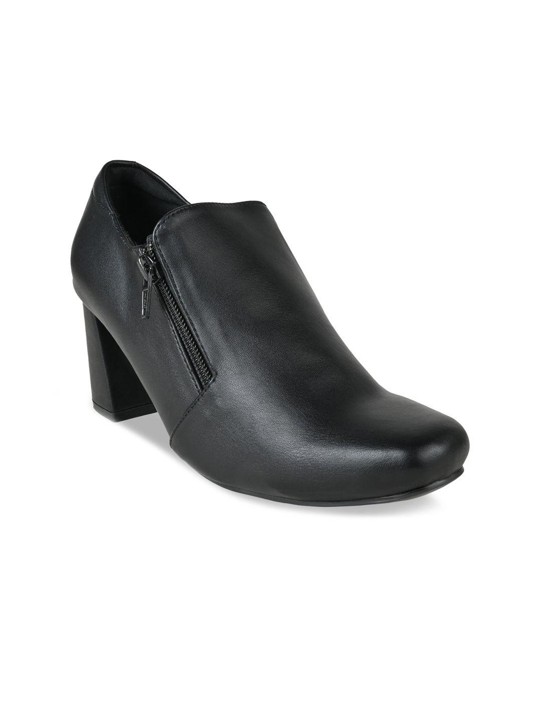 rocia women round toe block heel zip closure regular boots