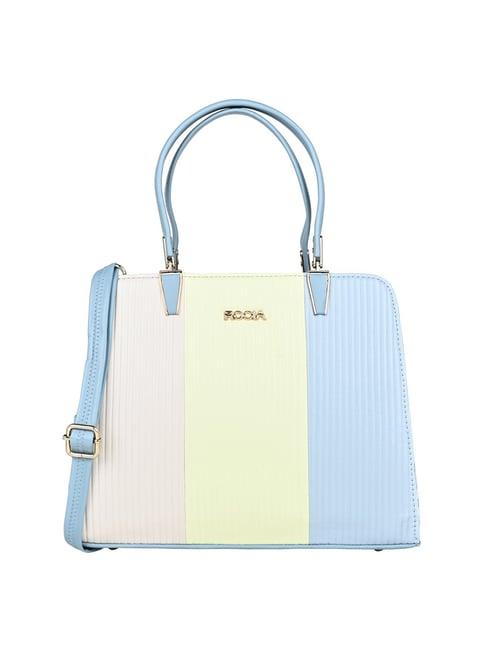 rocia by regal blue pu quilted handbag