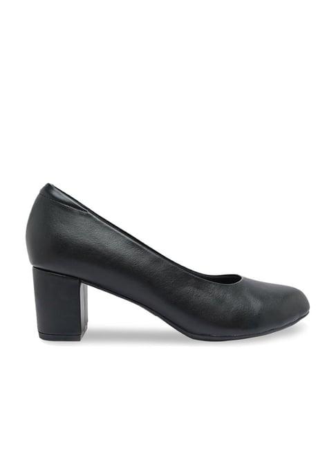 rocia by regal women's black casual pumps