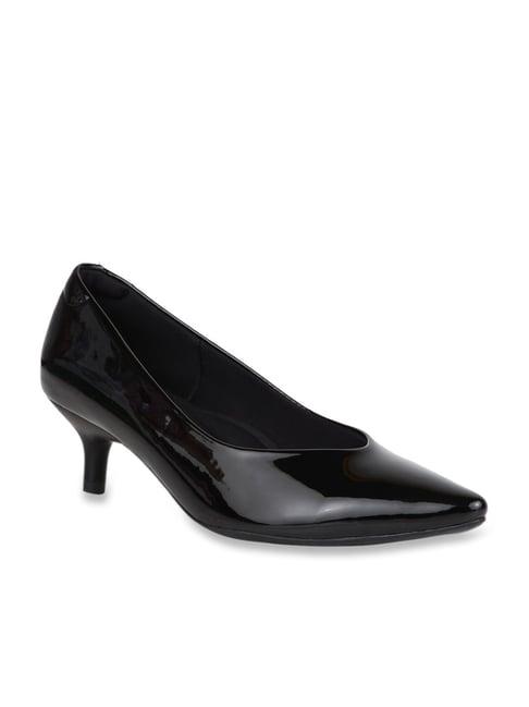 rocia by regal women's black casual pumps