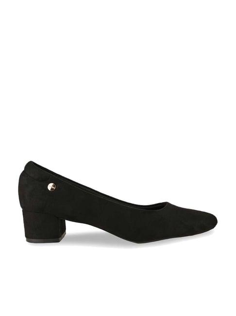 rocia by regal women's black casual pumps