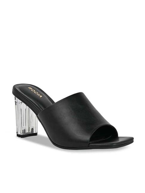 rocia by regal women's black casual sandals