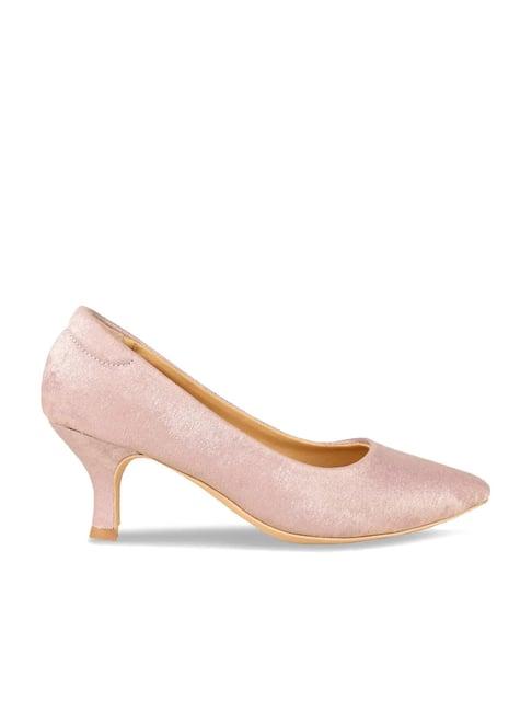 rocia by regal women's champagne casual pumps