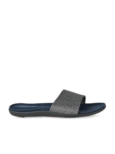 rocia by regal women's gun metal casual sandals