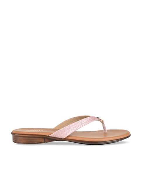 rocia by regal women's pink thong sandals